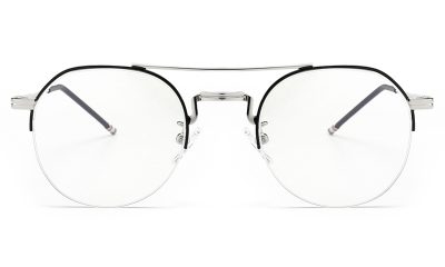 Anti Blue Glasses-C11815 Silver With Black